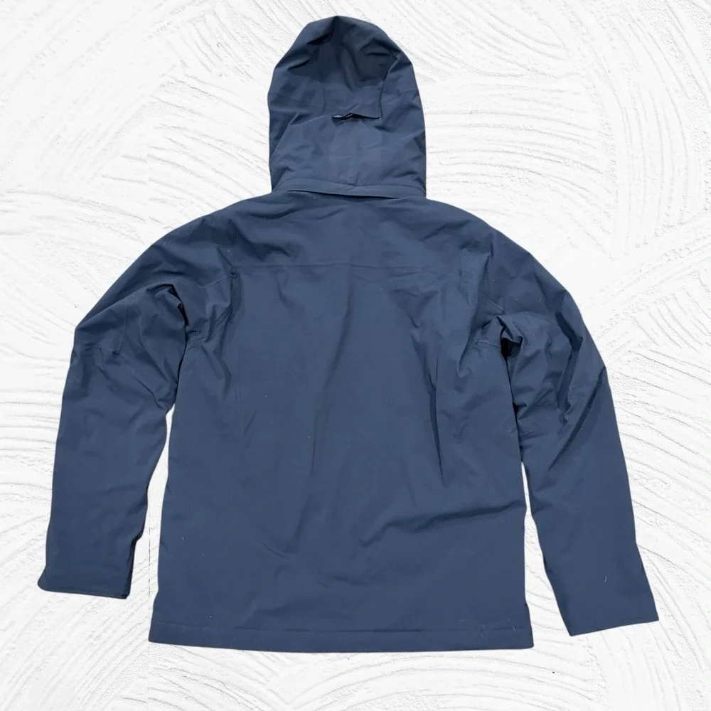 Patagonia Men's Medium Quandary Insulated Jacket Blue Removable Hood